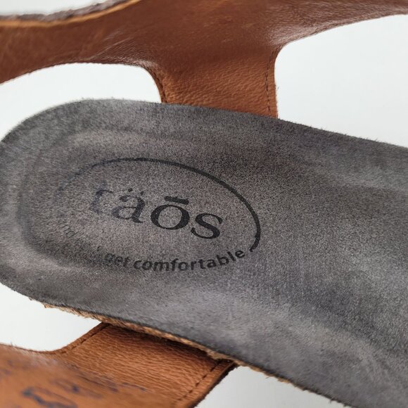 Taos Carousel 2 Women's Sz 6 to 6.5 EU 37 Deep Bronze Wedge Sandals 2 Strap - Picture 8 of 15